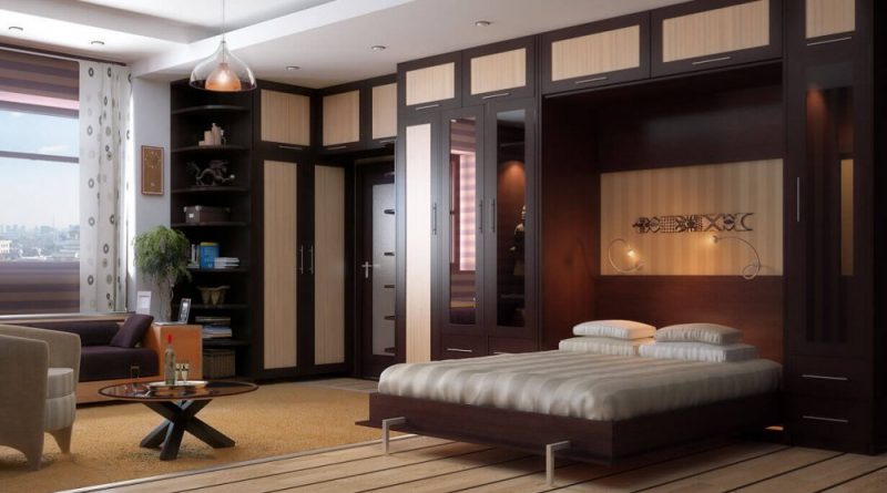 Удобный шкаф для спальни или гостиной