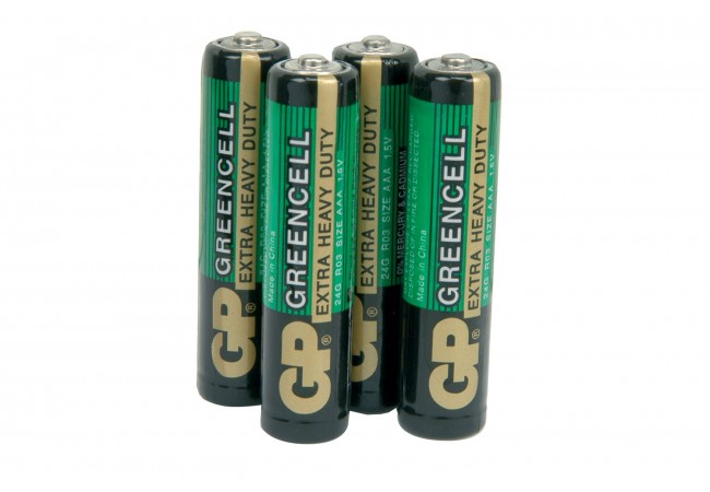 gp battery zinc chloride batteries aaa 1 5v packed 4