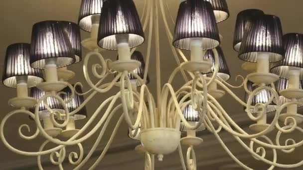 depositphotos 188033270 stock video chandelier in a restaurant interior