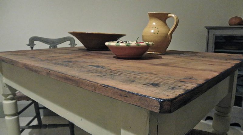 original vintage pine kitchen table
