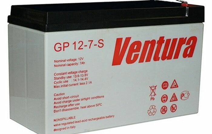 Конструкционные особенности аккумуляторов Ventura GP 12-9